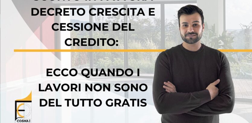 Sconto in fattura decreto crescita